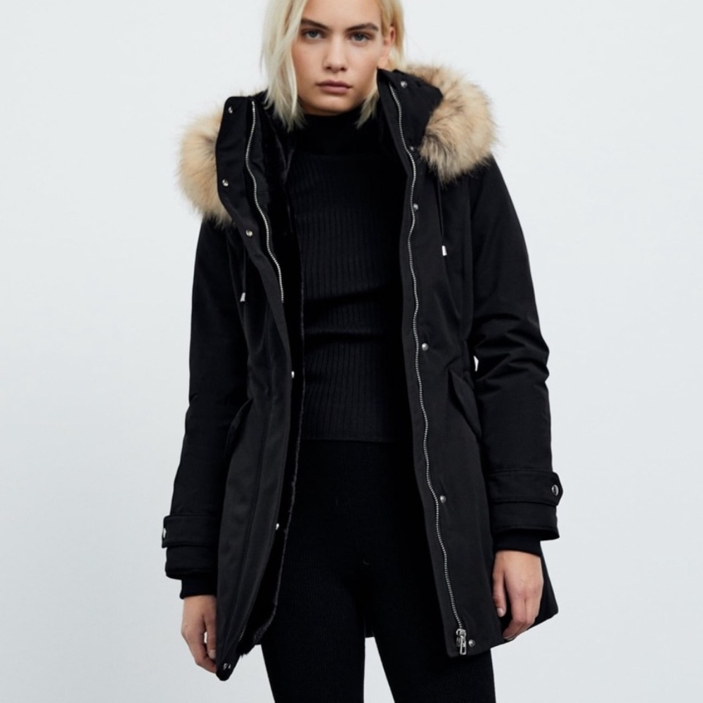 Zara Trafaluc Real Down Parka